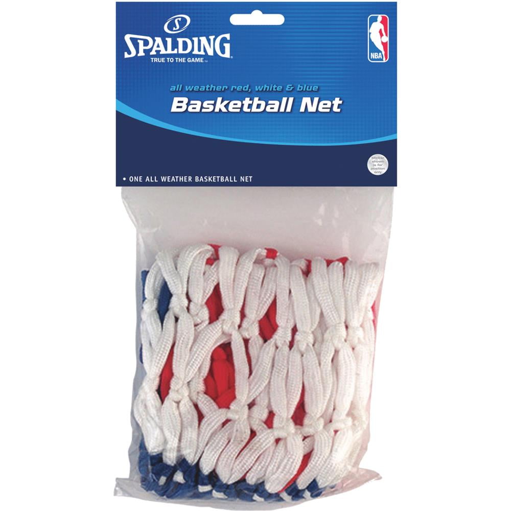 Basketball Net Logo Spalding Red White Blue Heavy Duty All Weather Outdoor US 
