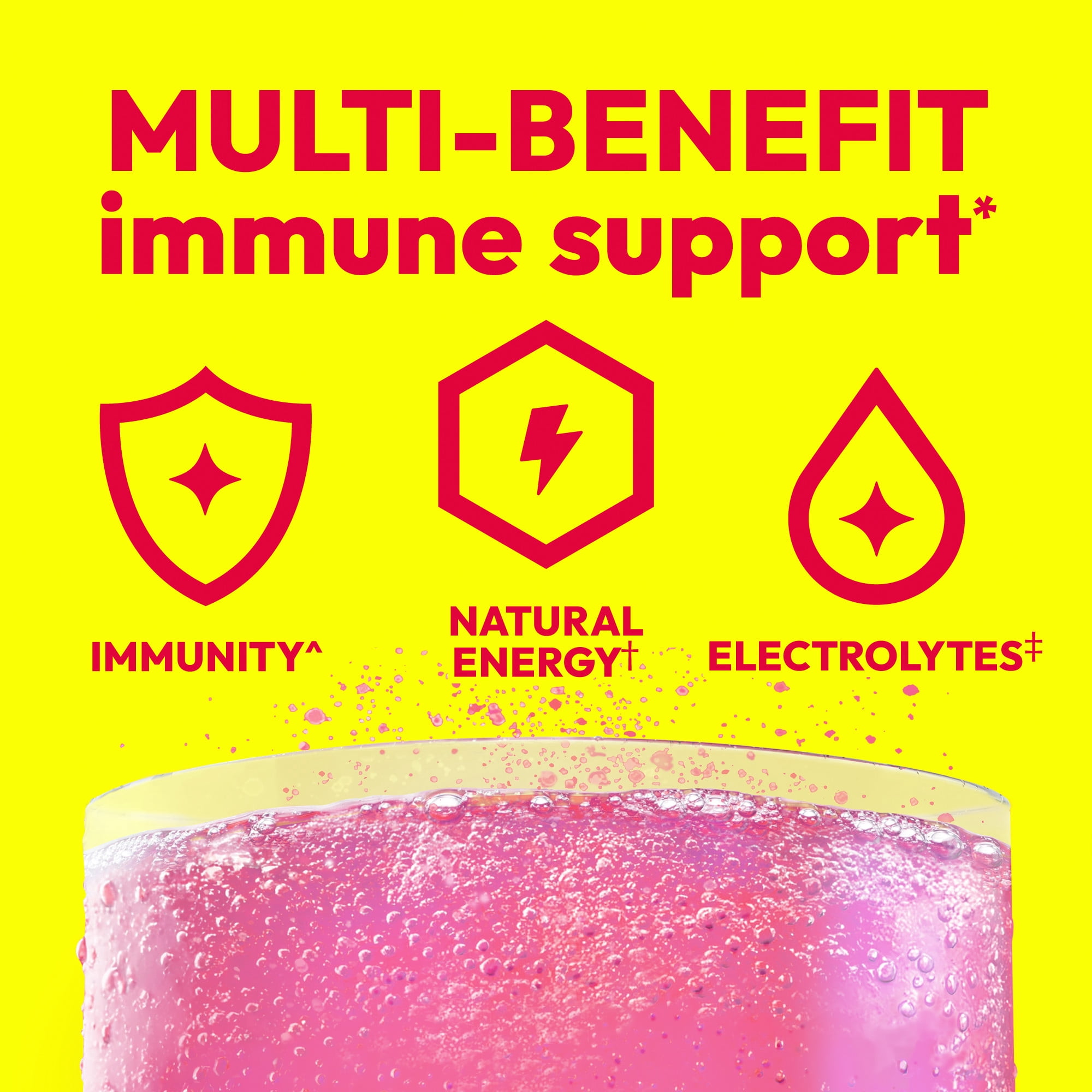 ​​Emergen-C 1000 Mg Vitamin C Powder for Immune Support, Raspberry Flavor - 30 Count​