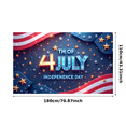 thumbnail image 3 of Patriotic Stars Independence Day Polyester Banner American Flag Celebration for National Holiday Outdoor Decor Party Event, 3 of 7