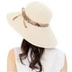 VISLAND Chapeau pour les Femmes - 1PC Chapeau de Coton à Large Bord - Réversible Casquette Pliable pour l'Été Soleil Voyage Plage – image 5 sur 7