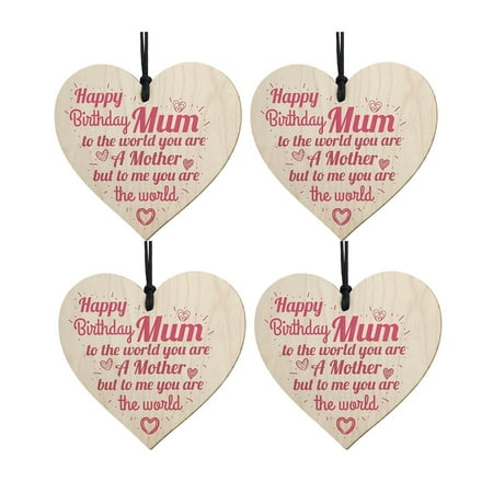 

Relanfenk Home Decor Mother s Day Wooden Love Pendant The -Gift for Mother Decorations
