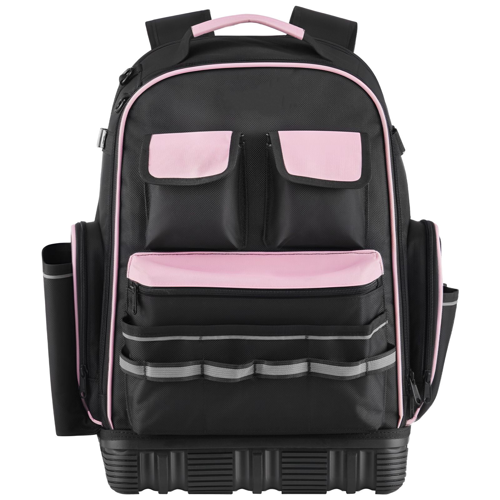 Tool Backpack 56 Pockets, 75 lbs Capacity, Heavy-Duty Oxford Fabric, Laptop Compartment, Molded Base, for Electrician Plumber HVAC