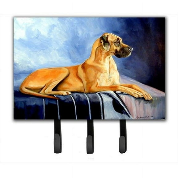 Natural Fawn Great Dane Leash Holder or Key Hook