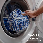 O-Cedar RinseClean Deep Clean Microfiber Spin Mop Head Replacement with Scrub Pad, Machine Washable & Reusable, 1 Count