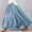 Blue, variant on Women's Stretchy Waist Flowy Midi Skirt For Daily Wear Vacation Dance Comfortable Elastic High Waist Long Skirt Basic Solid Color Casual Boho Skirt Short Skirt Can Can Skirt Skirt with Shorts
