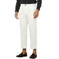 thumbnail image 4 of Lars Amadeus Men's Casual Solid Color Flat Front Cropped Ankle-Length Dress Pants, 4 of 6