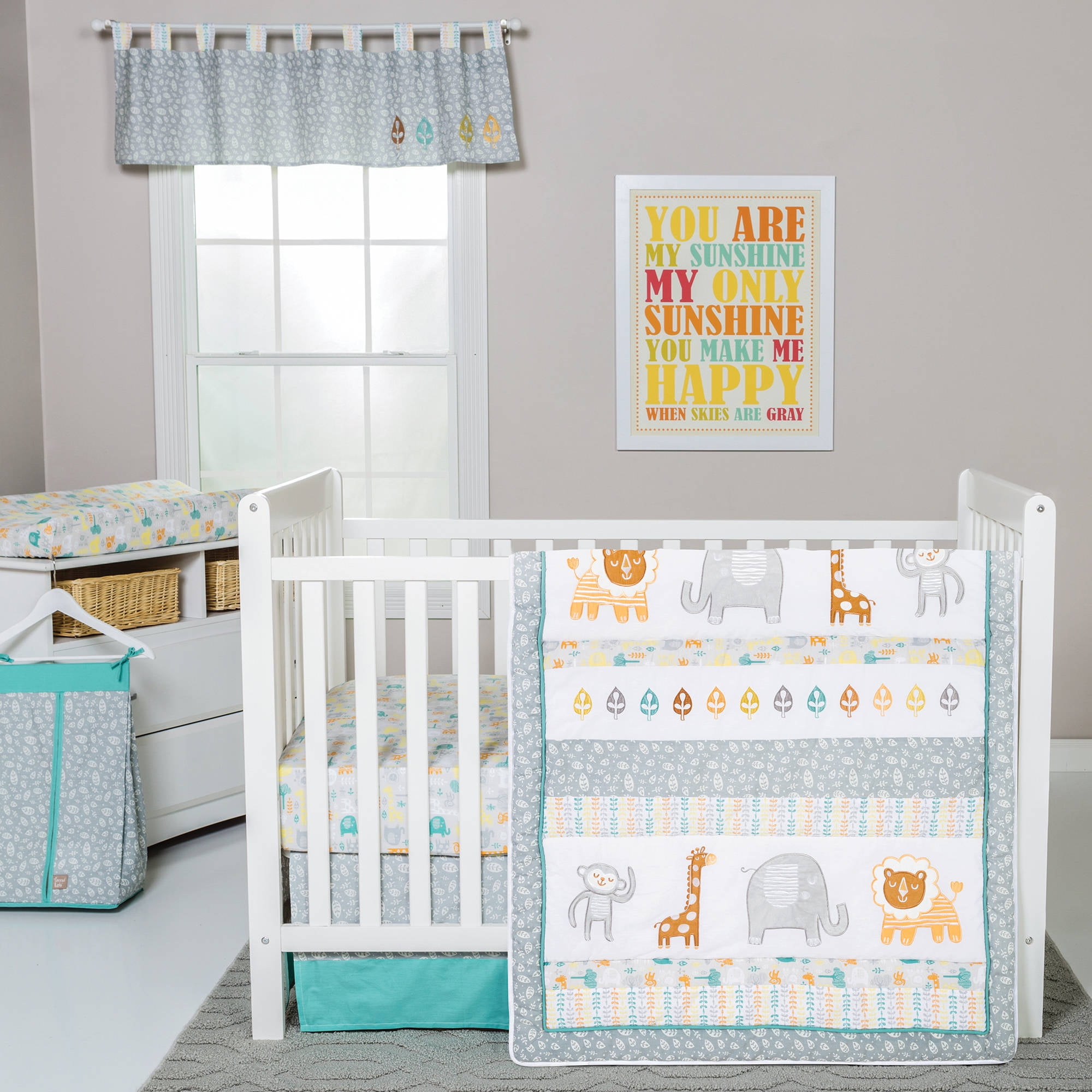 6Pc Popular Crib Bumper Protective Baby Nursery Bedding Comfy Infant Cot Pad 