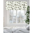 thumbnail image 5 of Summer Tropical Valances for Windows Green Palm Trees Valance Rod Pocket Light Filtering Short Window Treatments Curtains for Kitchen Bathroom Living Room Bedroom, 1 Panel, 60 x 18 Inch, 5 of 7