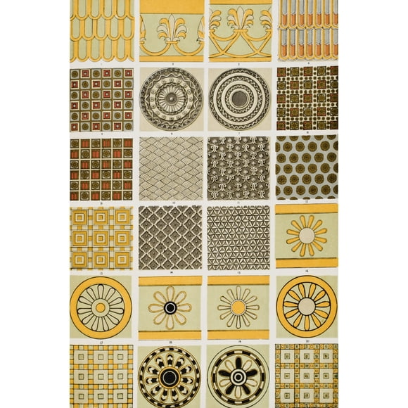 Nineveh & Persia No 2 Plate Xiii From The Grammar Of Ornament By Owen Jones Published By Day & Son London 1865 by Ken Welsh / Design Pics (12 x 18)