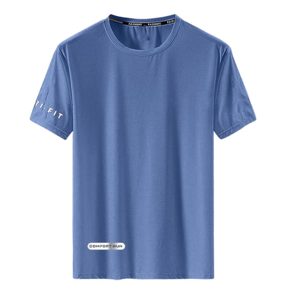 JIAYUE Men's T Shirt Fitted Training Short Sleeve Solid Color Crew Neck For Athletic Lightweight Wicking Performance Tees For Workout And Daily Classic Comfortable Wear