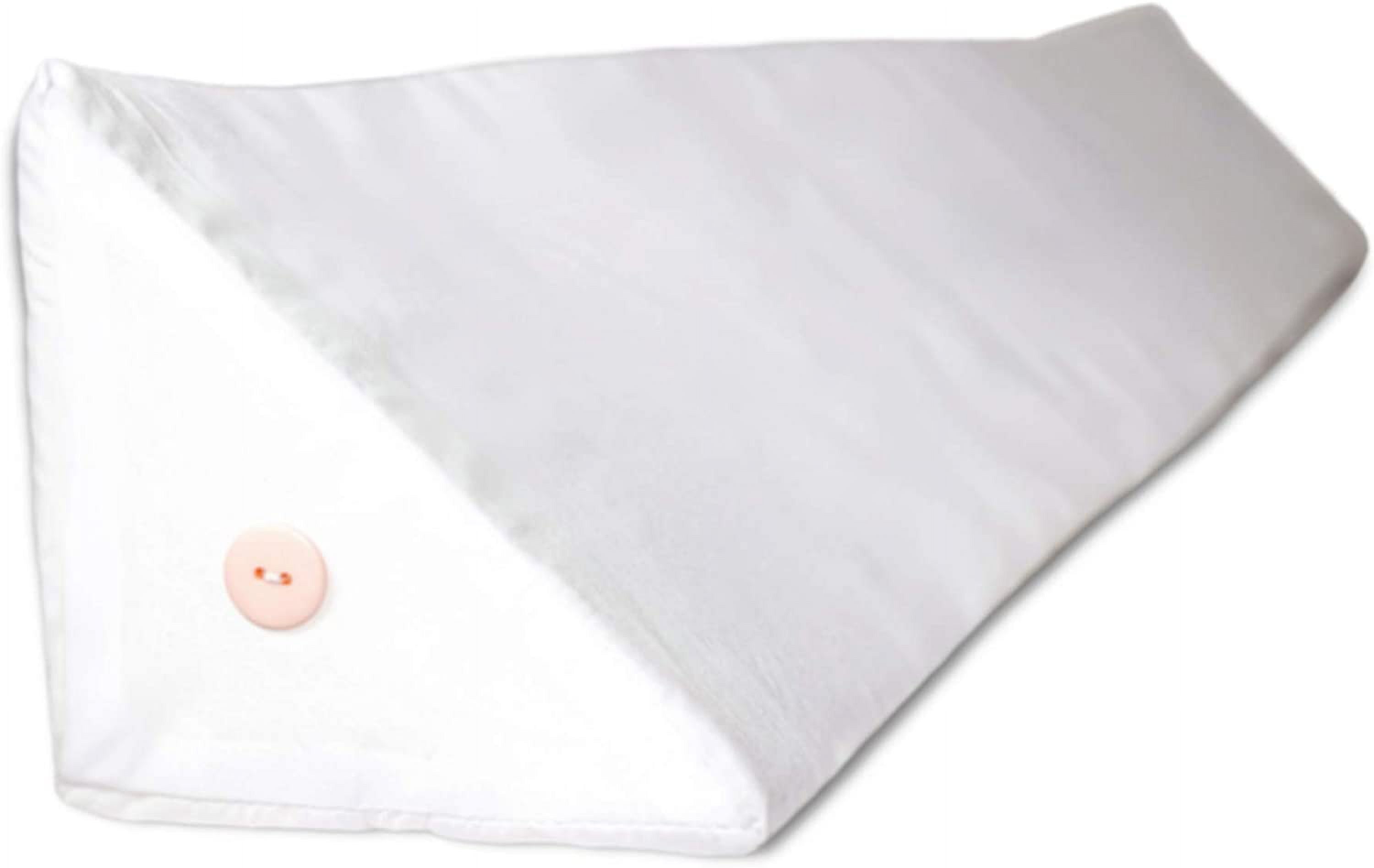 SnugStop Pillow Case Bed Headboard Wedge Mattress Wedge Case (Pillow Case  Twin White)