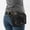 Black, variant on Style Waist Bag - Vintage Synthetic Leather Fanny Pack With Multiple Compartments, Golden Studs & Buckles For Women, Perfect For Outdoor Sports, Travel, And Casual Wear