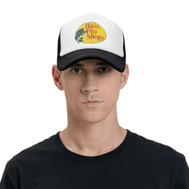 Mryumi Bass Pro Shop Outdoor Hat Trucker Hats Black - One Size Fits All Snapback Closure - Great For Hunting & Fishing Black One Size