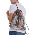 Christmas snow Aesthetic drawstring bag backpack Fitness bag drawstring