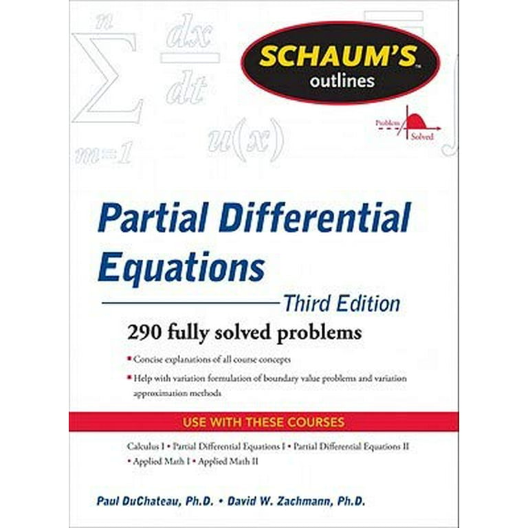 Schaum's Outline of Partial Differential Equations, (Paperback) Schaum's Outline of Partial Differential Equations, (Paperback)