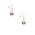 thumbnail image 2 of Delight Jewelry Silvertone Card Suits Square Spinner Gold Tone Infinity French Earrings, 2 of 4