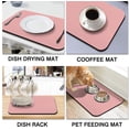 thumbnail image 2 of Coffee Maker Bar Mat Countertop,Dish Drying Mat,Bar Drying Mat,Absorbent Hide Stain Anti-Slip Coffee Bar Accessories Fit Under Coffee Machine Mat 23inx15in Pink, 2 of 6