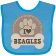 thumbnail image 3 of Inktastic Beagle Dog Lover Boys or Girls Baby Bib, 3 of 4