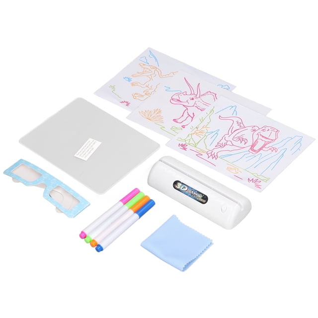 Ultimate Light Board, Soft Light Colorful 3D Kids Doodle Light Board For Teenagers For DIY Space,Dinosaur,Ocean