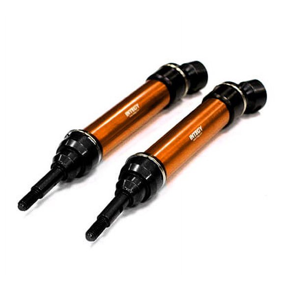 Integy RC Toy Model Hop-ups T8559ORANGE XHD Steel Front Universal Drive Shaft (2) for Traxxas 1/10 Slash & Stampede 4X4