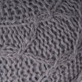 thumbnail image 6 of GDF Studio Reed Handcrafted Boho Fabric Pouf, Charcoal, 6 of 7