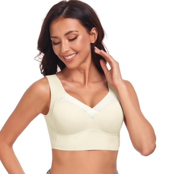 MEICHEN Wireless Comfortable Soft Bras for Women Full Coverage Everyday No Show Bra Summer Fall Essentials Fashion Clothes