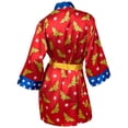 thumbnail image 4 of Wonder Woman Wonder Woman pjwwsilkrobe Peignoir en Soie Imprimé pour Femmes, 4 of 7