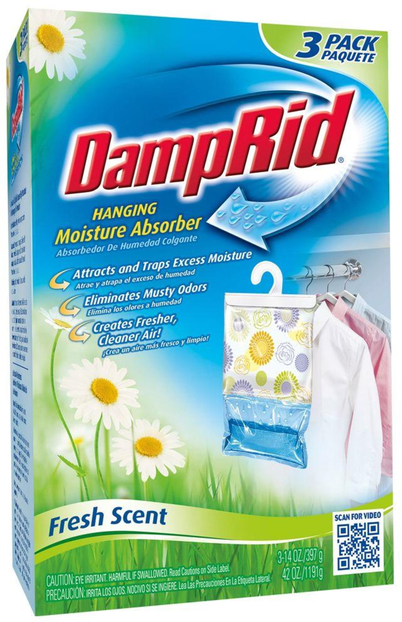 DampRid 11 oz. Pure Linen Scent Refillable Moisture Absorber (4-Pack)  FG01PLSBCS - The Home Depot