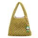 thumbnail image 2 of Bolsa De Almacenamiento Bolsa de vagabundo tejido para mujer, embrague femenino de malla a la moda con colgante bonito (amarillo) Likrtyny Para Estrenar, 2 of 9
