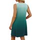 thumbnail image 5 of Vestido Corto para Mujeres Verano sin Mangas Cuello en V, Impresión de Moda con Bolsillos, Poliéster de Algodón Casual, 5 of 9