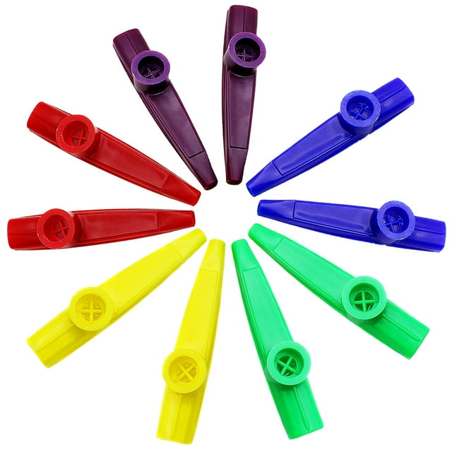 Coofit 10PCS Kids Musical Instrument Funny Plastic Kazoo Educational Toy Musical Toy