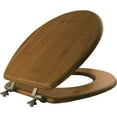 thumbnail image 2 of Mayfair Round Dark Bamboo Bamboo Toilet Seat, 2 of 6