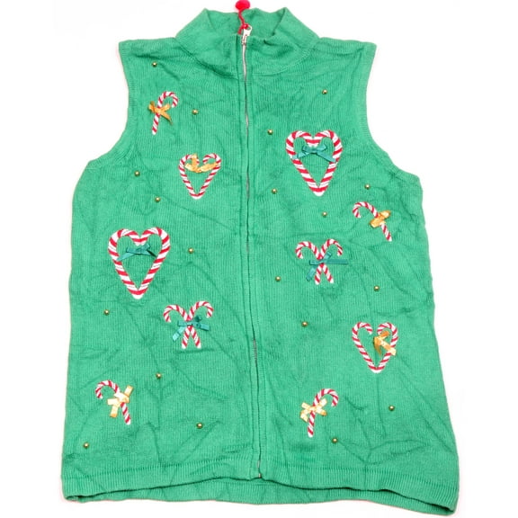 Vintage One of a kind Ugly Christmas Holiday Sweater Vest - Medium
