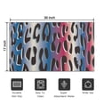 thumbnail image 5 of Colorful and Black Of Leopard Print Door Rugs,Washable Non Slip Door Mats Indoor,Decorative Door Mats,Entry Mat Indoor for Entrance,Bedroom,Kitchen,Bathroom,17"x30", 5 of 6