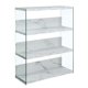 thumbnail image 1 of Librería ancha de vidrio de 4 niveles SoHo Convenience Concepts R4-0378, 1 of 2