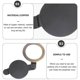 thumbnail image 4 of Peephole Cover Copper Door Peephole Cover Decorative Home Office Hotel Rust-Resistant Wear-Resistant 2Pcs, 4 of 4