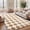Camel, variant on Pentantan 5’x 8’ Shag Area Rugs, Soft Fluffy Modern Checkered Indoor Carpet for Living Room Bedroom, Camel & White