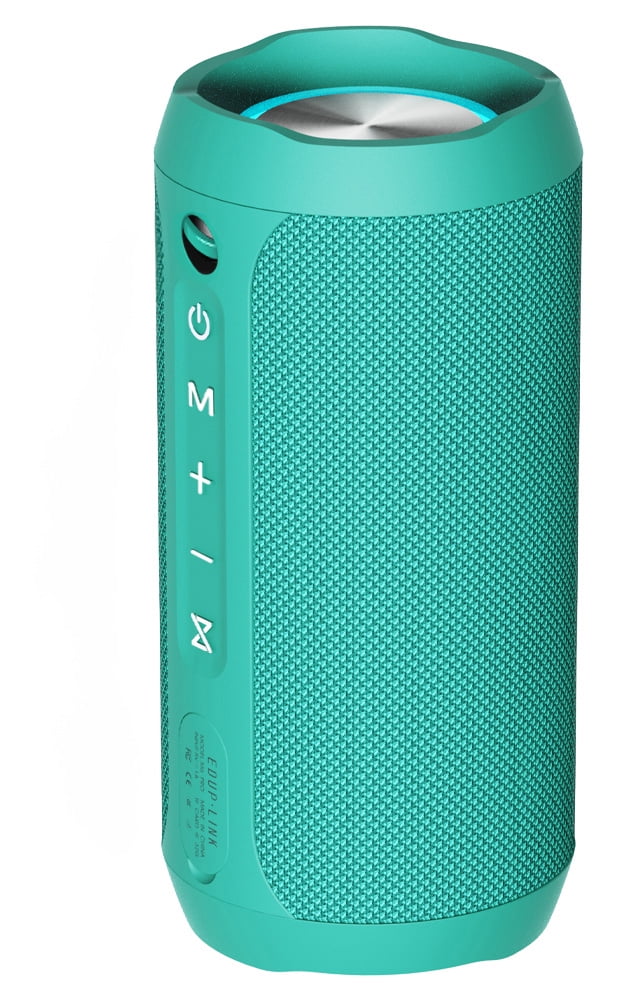 EDUPLINK Bluetooth Portable Speaker, Waterproof, Wireless, 20W, 20H Playtime, Teal, New