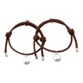 thumbnail image 1 of Pulsera de pareja de aleación con diseño único, con promesas románticas y cuerda de mano., 1 of 5