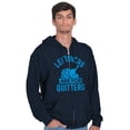 thumbnail image 5 of Leftovers are for Quitters Turkey Day Unisex Plus Size Zip Hoodie Brisco Brands 4X, 5 of 6