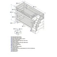 thumbnail image 2 of Columbia Staircase Bunk Bed Twin over Twin in Multiple Colors and Configurations, 2 of 5
