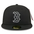 thumbnail image 2 of Men's New Era x Alpha Industries  Black Boston Red Sox 59FIFTY Fitted Hat, 2 of 5