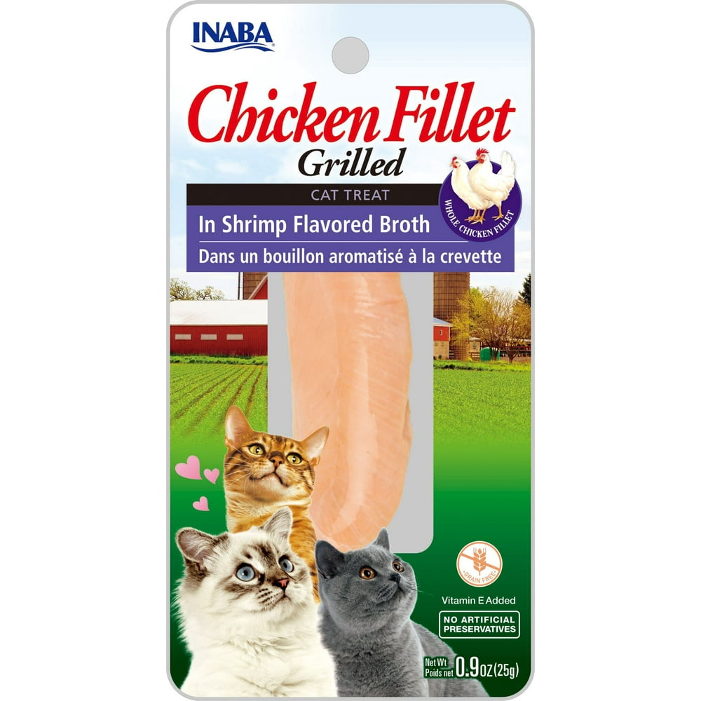 Inaba Ciao GrainFree Cat Treat, Chicken Fillet in Shrimp Flavored