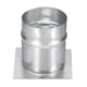 thumbnail image 1 of Placa de montaje de conector de ducto de acero galvanizado de 3" Uxcell, base de 4", 1 of 5