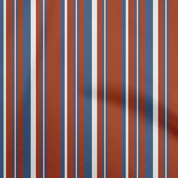 oneOone Cotton Poplin Red Fabric Stripes Sewing Fabric By The Yard Printed Diy Clothing Sewing Supplies 42 Inch Wide-94