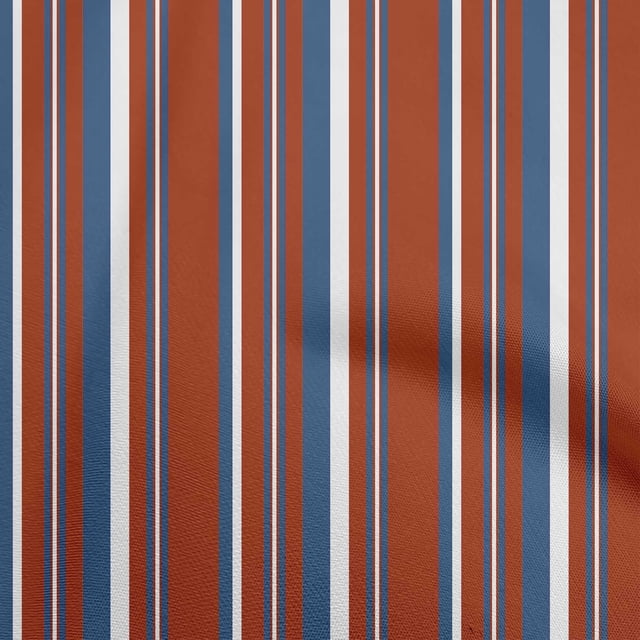 oneOone Georgette Viscose Red Fabric Stripes Fabric For Sewing Printed Craft Fabric By The Yard 42 Inch Wide-D4