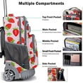 thumbnail image 3 of Tilami Rolling Backpack 18 inch Wheeled Laptop Backpack School College Student Travel Trip Boys and Girls, 3 of 6