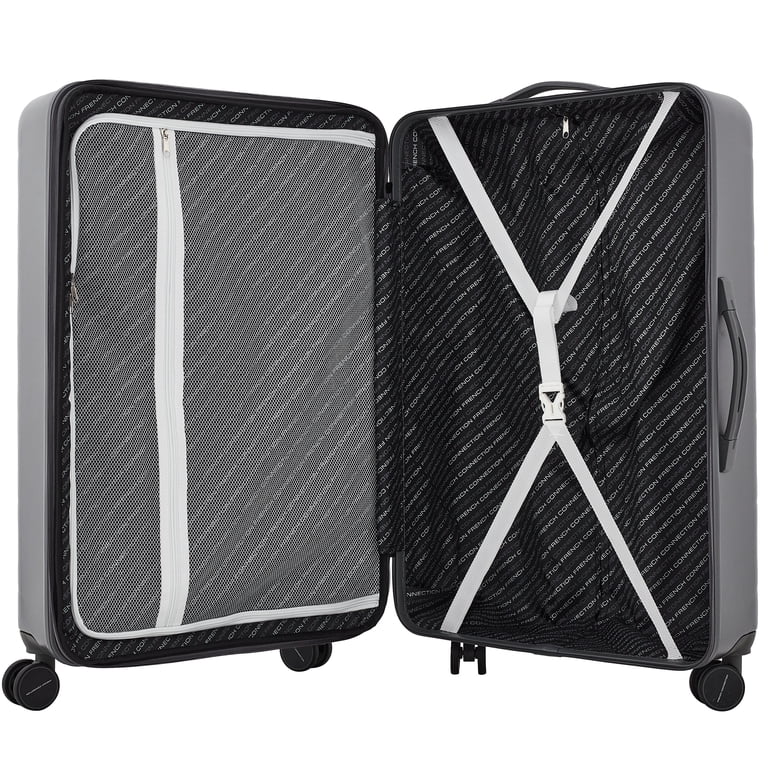 French Connection 4-Piece Expandable Rolling Hardside Luggage