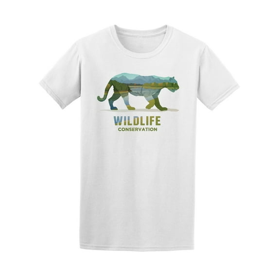 Wildlife Conservation Cougar T-Shirt Men -Image by Shutterstock, Male Medium