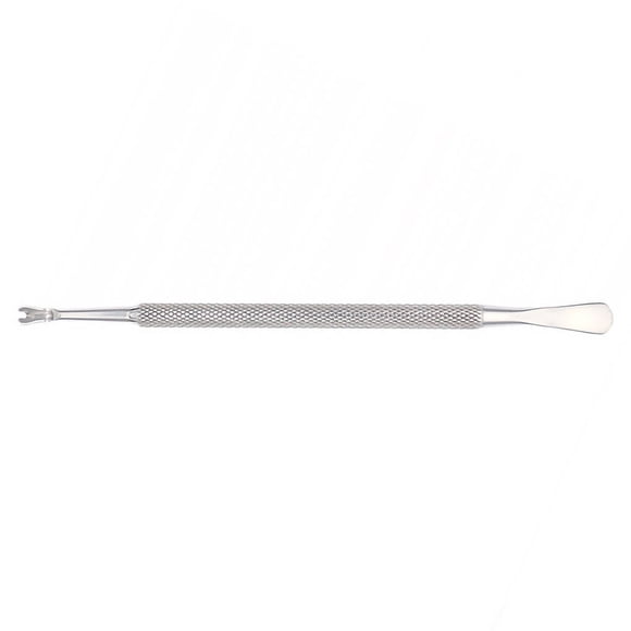 Vogacara Empujador de cutículas de uñas Kit de herramientas removedor de esmalte de uñas de doble extremo Cortador de manicura de acero Juegos de manicura XJP05